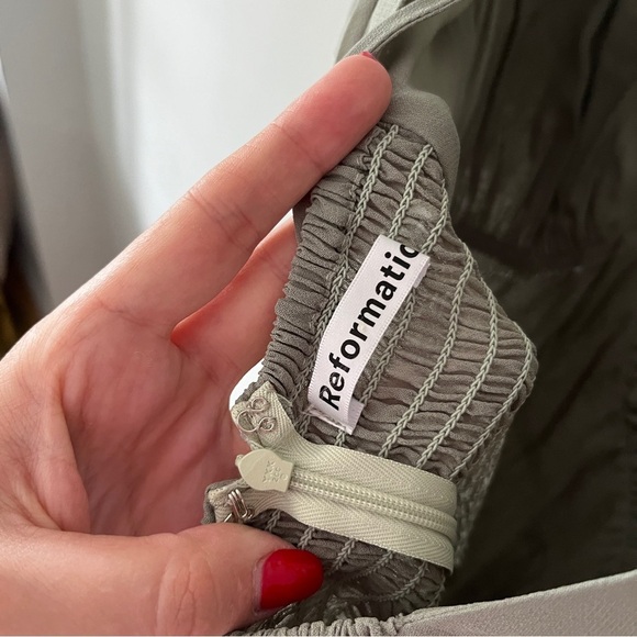 Reformation Shayla Maxi Dress In Seafoam Sage Size 8 - Picture 7 of 8